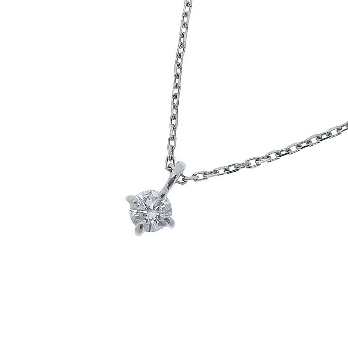 【ポイント20倍＆ 最大10万円割引クーポン数量限定 8/4 20時〜】ete エテ ブライト ダイヤ ネックレス 460838 Pt850 プラチナ ダイヤモンド 0.06ct 40cm アジャスター付 首飾り アクセサリー レディース 送料無料 240101771621 ★のサムネイル