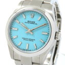 【クーポン利用で最大3万円割引 数量限定 7/11まで】 ROLEX ロレックス オイスターパーペチュアル 31 277200 ランダム ターコイズブルー文字盤...