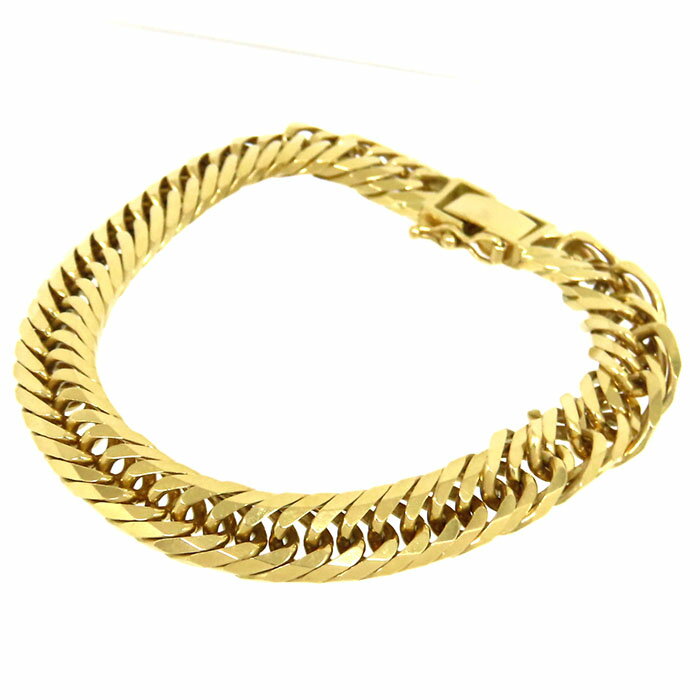 【クーポン利用で最大10万円割引 数量限定 11/20 20時から】 喜平 8面 T トリプル ブレスレット K18YG 30.2g 18cm 造幣局検定刻印 キヘイ イエローゴールド 750 k18 30g アクセサリー 送料無料 240101788911