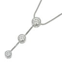 ラザール 3P ダイヤ ネックレス Pt950 Pt850 プラチナ ダイヤモンド 0.30ct 45cm アジャスター付 首飾り アクセサリー レディース 送料無料 241001021885 ★