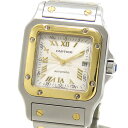 【クーポン利用で最大10万円割引 7/4 20時から】 Cartier カルティエ サントスガルベLM 20周年記念モデル W20041C4 シルバー文字盤 S...