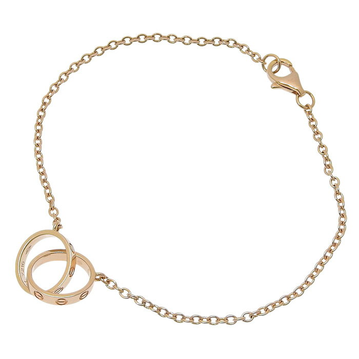 【ポイント10倍＆ 最大10万円割引クーポン数量限定 11/20 20時から】CARTIER カルティエ ベビーラブ ブレスレット オンライン限定 K18PG 750 ピンクゴールド 17cm 腕輪 アクセサリー レディース 送料無料 240101782964 ★