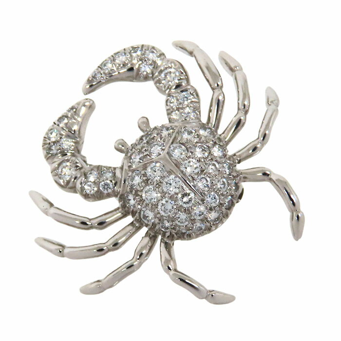 【ポイント20倍& 最大10万円割引クーポン数量限定】TIFFANY&Co ティファニー ネイチャー シリーズ クラブ ダイヤ ブローチ Pt950 プラチナ ...