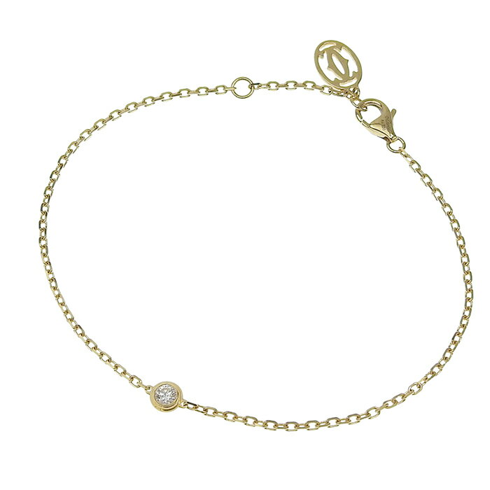 CARTIER カルティエ カルティエ ダムール ダイヤ ブレスレット SM K18YG 750 イエローゴールド ダイヤ..