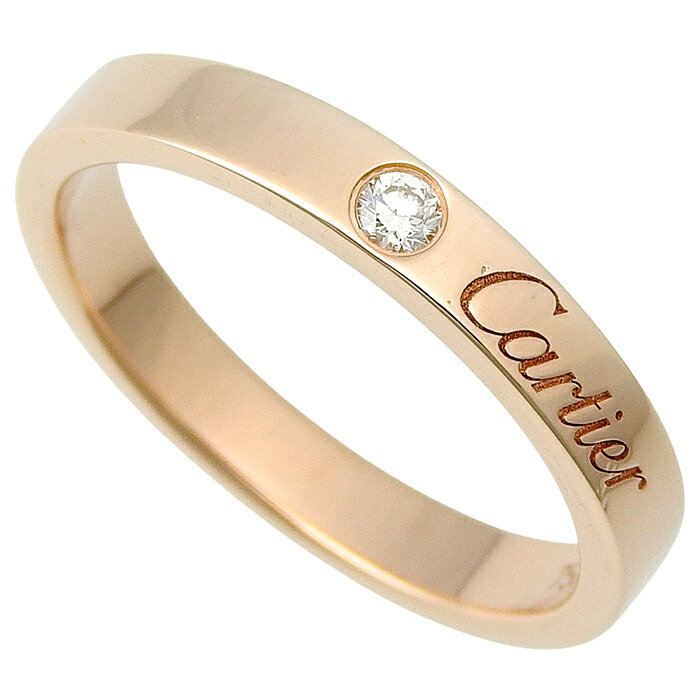 Rakuten - CARTIER カルティエ C ドゥ カルティエ ダイヤ リング K18PG 750 ピンクゴールド ダイヤモンド #52 12号相当 指輪 3.5g アクセサリー レディース 送料無料 240101823975 ★