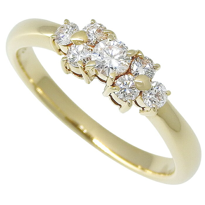 Rakuten - MIKIMOTO ミキモト デザイン ダイヤ リング K18YG 750 イエローゴールド ダイヤモンド 0.26ct 約8号 指輪 2.5g アクセサリー レディース 送料無料 240101833352 ★