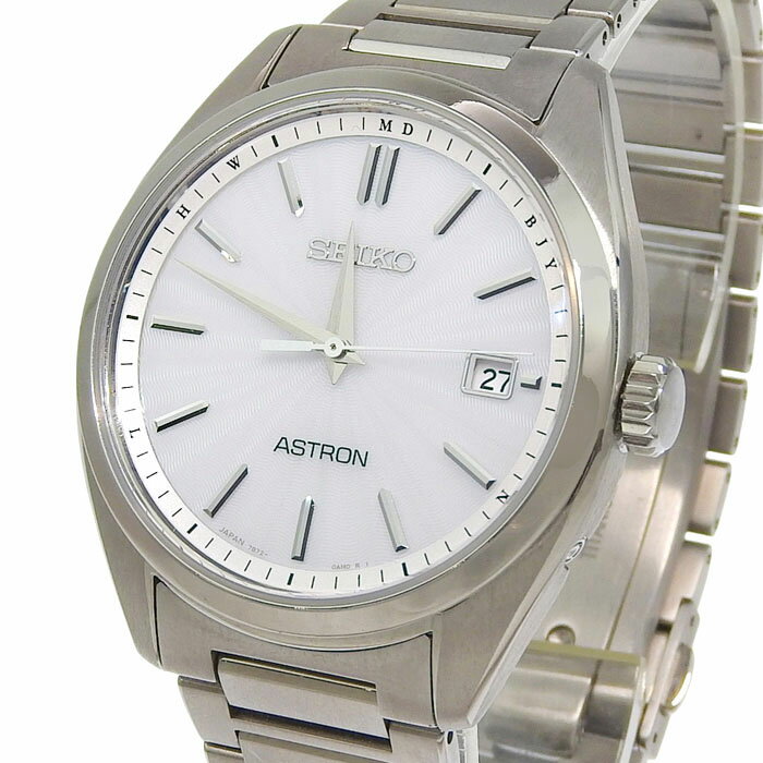 【最大10万円割引クーポン 数量限定】 SEIKO セイコー アストロン オリジン SBXY029 7B72-0AD0 ホワイト文字盤 チタン チタニウム 68.1g 腕時計 ソーラー メンズ 送料無料 241001033053 ★