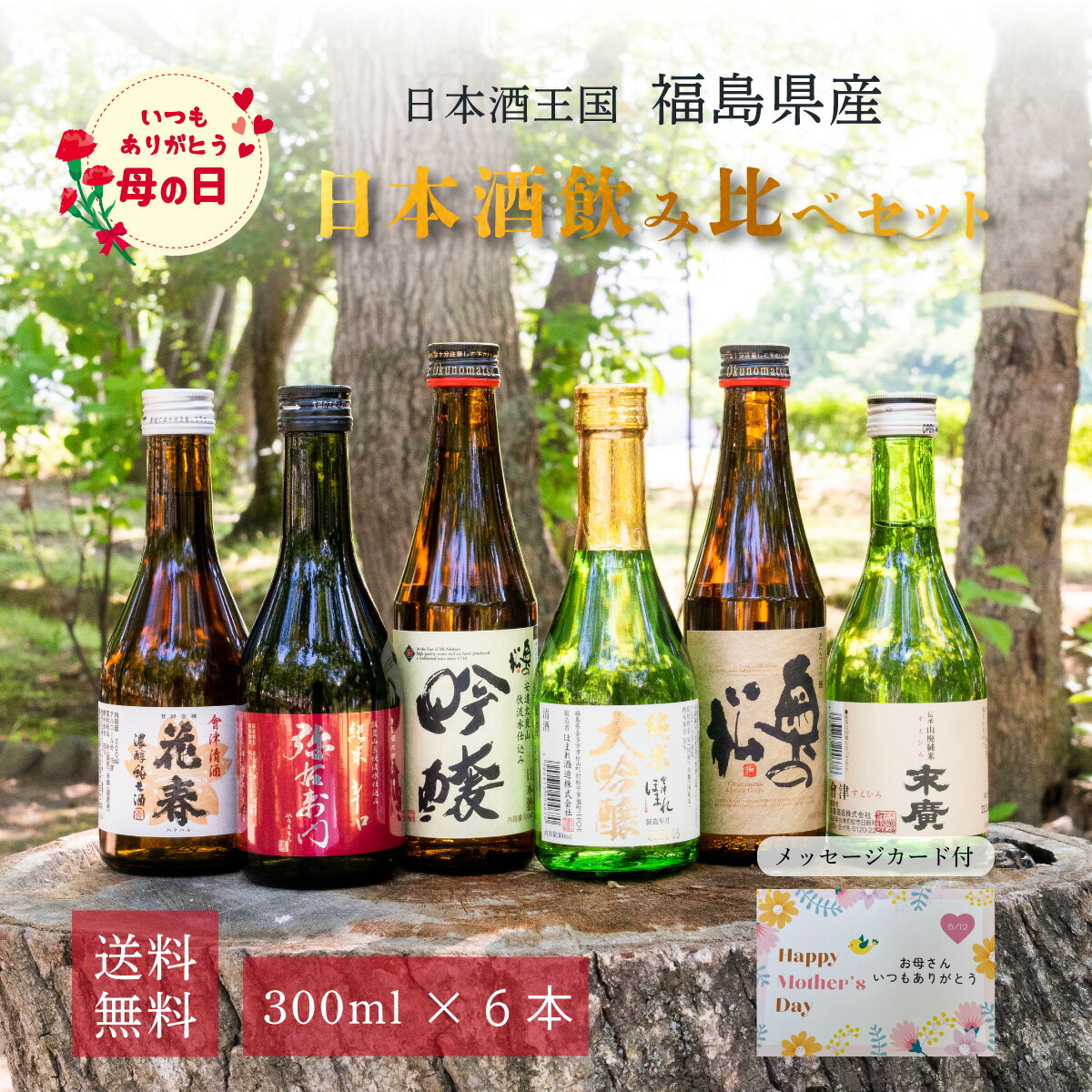 母の日ギフト日本酒飲み比べセット伝...