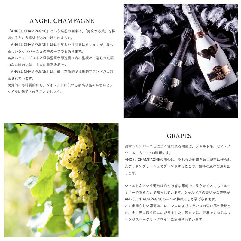 あす楽＜正規品＞エンジェルシャンパン ブリュットブラック BOX付750ml　ANGEL CHAMPAGNE Black BRUT with box ギフト プレゼント クリスマス バレンタイン ホワイトデー osakeichiba-10000140 お酒市場 楽天市場店 サンプル画像3