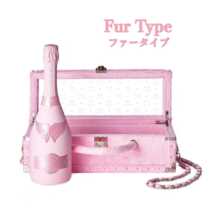 エンジェルシャンパン ドゥミセックロゼ BOX付　レザータイプ / ファータイプ　750ml　正規品 Angel Champagne Demi-sec Rose Leather/Fur type ピンク エンジェルシャンパン BOX付 箱付 箱入り エンジェルピンク 高級シャンパン フランス シャンパーニュ ギフト osakeichiba-10000561 お酒市場 楽天市場店 サンプル画像3