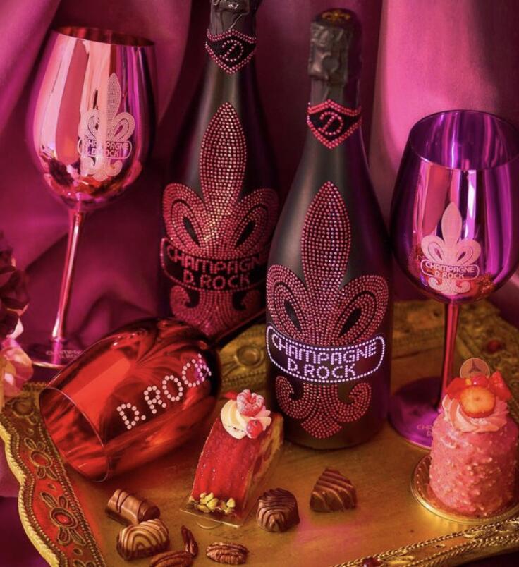 ＜正規品＞ディーロック　ロゼ　ルミナス　ROSE　箱無し　光るボトル　750ml　D.ROCK Champagne　最短翌日着 osakeichiba-10000292 お酒市場 楽天市場店 サンプル画像2