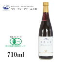 有機ブルーベリージュース「紺碧の恋」 710ml 自然農園 北海道 余市 健康志向