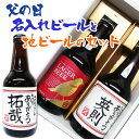 【父の日】【父の日プレゼント】 名入れビール(茶)と、地ビールDHCビール1本 計2点のセット ギフトカートン入り 名入れ 記念日 還暦 古希 喜寿 傘寿 米寿 誕生日 退職 内祝 父の日