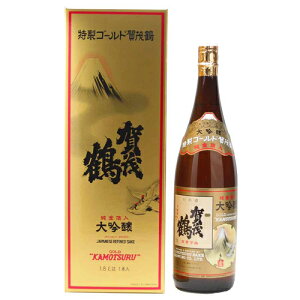 賀茂鶴 大吟醸 特製ゴールド カモツル 1800ml （化粧箱付） 【ギフト　プレゼント】【広島　日本酒】【お歳暮　御歳暮】【お年賀　御年賀】