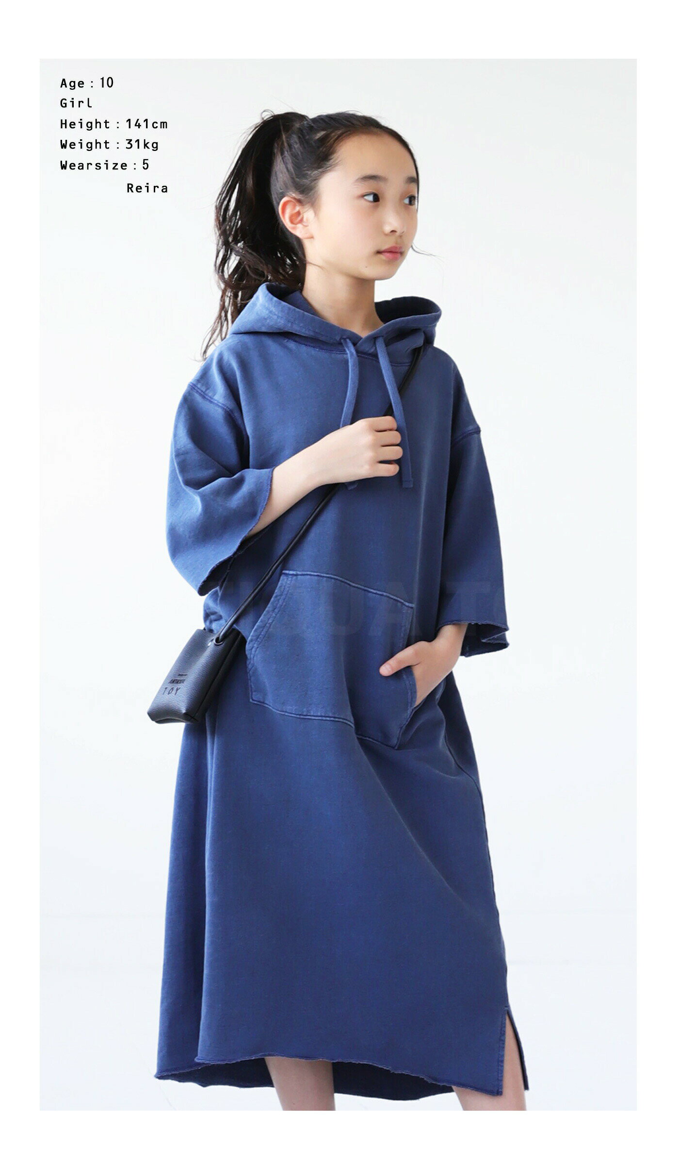 アウトレット 50%OFF ワンピース パーカー ロング フード ジュニア 子供服 TOY・メ...
