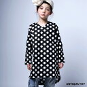 アウトレット 50%OFF レトロ感あるドット柄とシンプルなカタチ。ドット柄ワンピース TOY