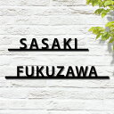 楽天OSAMU楽天市場店OSAMU 表札 ステンレス【まるでカフェ看板のようなおしゃれな切り文字】 特注 サイズ 自由 オーダーメイド 番地 住所 戸建 門柱 機能門柱 アイアン おしゃれ ネームプレート ローマ字 貼り 付け簡単取り付け gs-pl-stlsudb-b