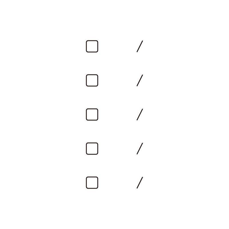 ToDoスタンプ 日付欄付き 6mm行間 5口 浸透印 やることリスト タスク管理 シャチハタタイプ [753001606]のサムネイル