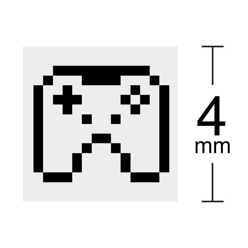 ゲーム 趣味 コントローラ ドット絵のスタンプ 小サイズ アイコン イラスト かわいい レトロ はんこ ハ..