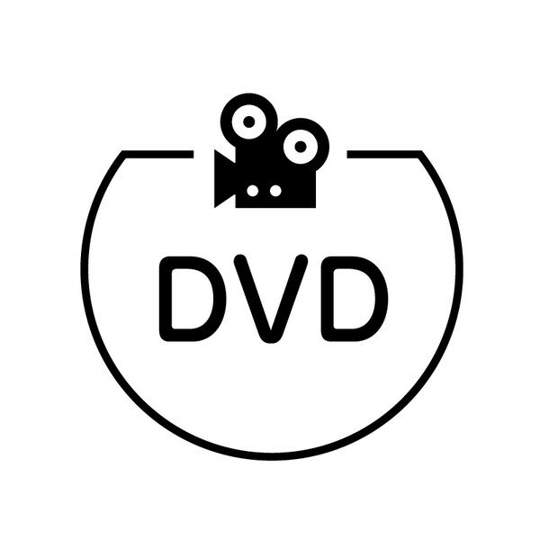 DVD ビデオカメラのアイコン付き カレンダースタンプ [7570395]