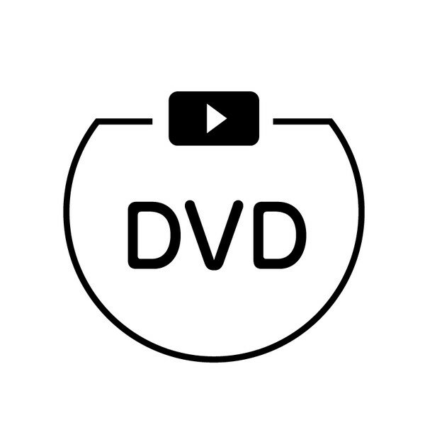 DVD 動画再生ボタンのアイコン付き カレンダースタンプ [7570373]