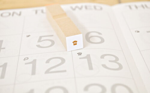 外食 コック 料理 3mm アイコン 小さい イラスト 極小 はんこ ハンコ ゴム印 [1318007]