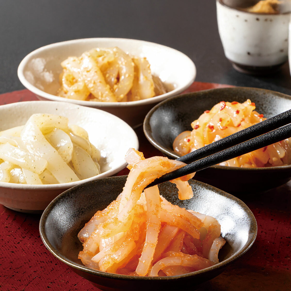 ウエダ 呼子発！お刺身いか 4種セット 送料無料 お中元 ギフト 贈り物 プレゼント お刺身 いか おつまみ