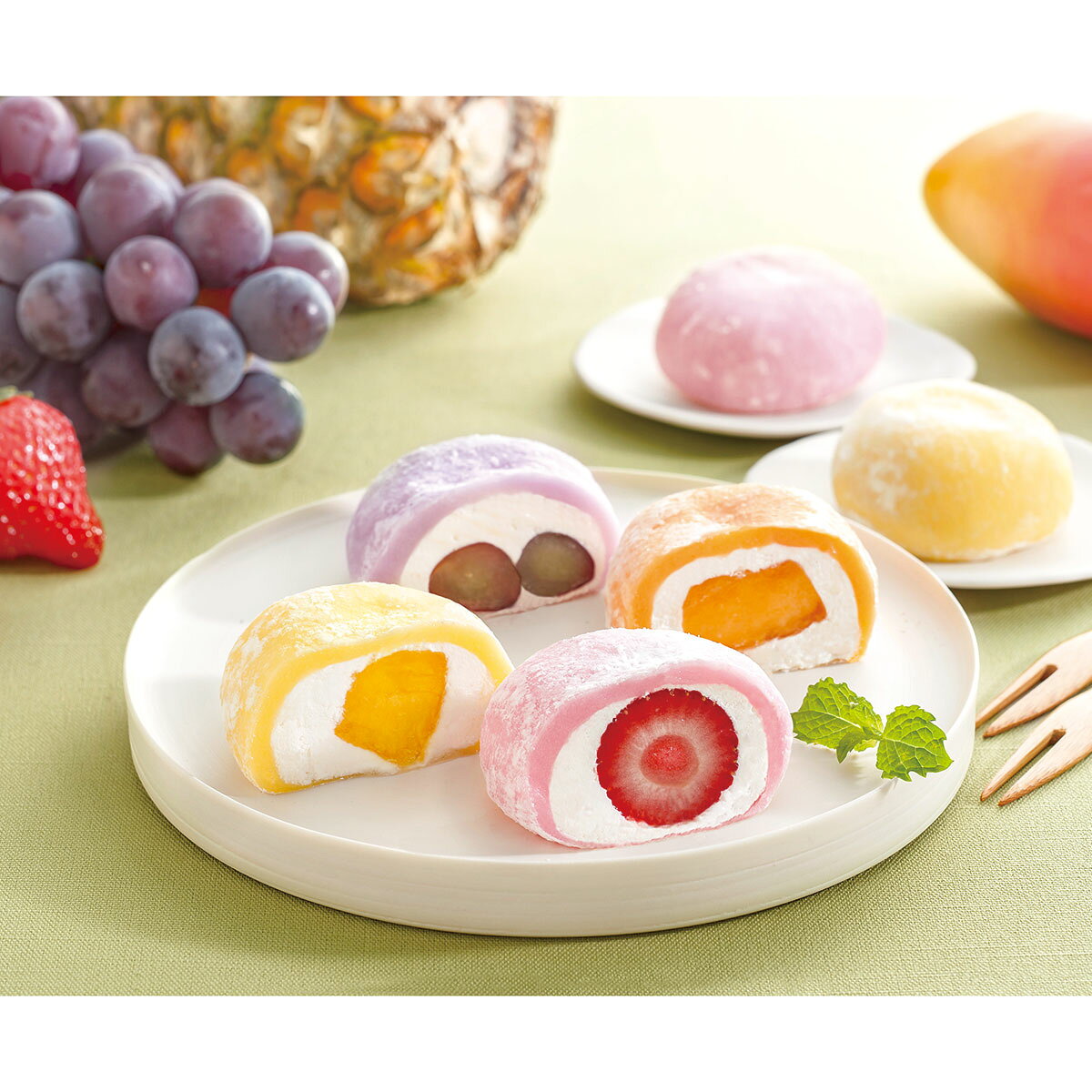 京都 養老軒 彩りフルーツ大福 YF-CFD12 送料無料 お中元 ギフト 贈り物 プレゼント 冷凍 フルーツ大福 お餅 クリーム 大福
