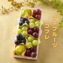 敬老の日 プチフルーツコフレ 送料無料 シャインマスカット 赤ぶどう 黒ぶどう みかん 詰め合わせ 詰合せ フルーツ 果物 御礼 プレゼント 贈り物
