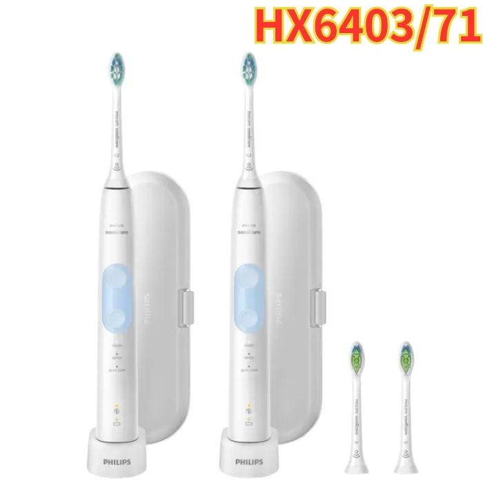 乐天商城 - フィリップス SONICARE ソニッケアー プロテクトクリーン HX6403/71 2本組 替ブラシ2本付 電動歯ブラシ