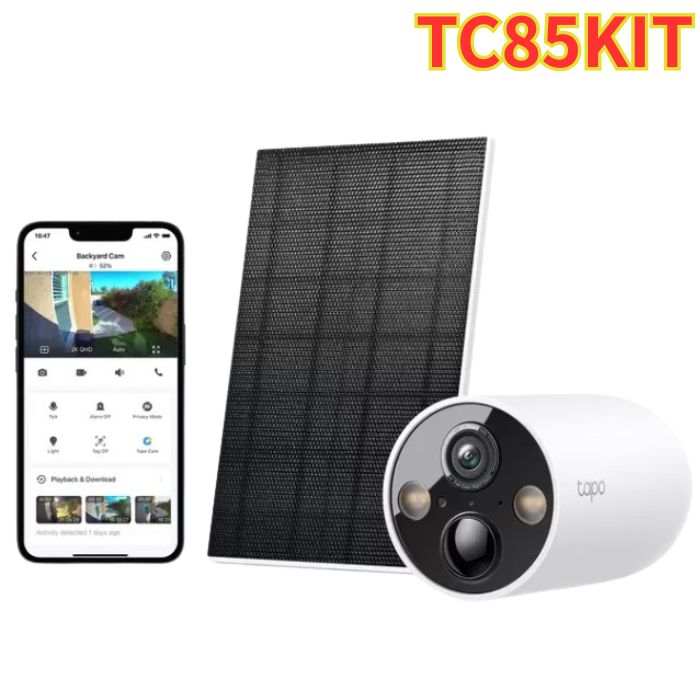 Rakuten - TP-Link tapo フルワイヤレスセキュリティカメラ ソーラーパネル付き TC85KIT