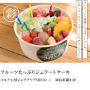 【 楽天ランキング1位 】 フルーツ たっぷり ジェラートケーキ（直径17cm）／MISAO [ 送料無料 バレンタイン チョコレート かわいい おしゃれ バースデー 誕生日 ケーキ 結婚 出産 引越 退職 祝い お取り寄せ お土産 アイス スイーツ 果物 本命 義理 瀬戸内 岡山 ] 2