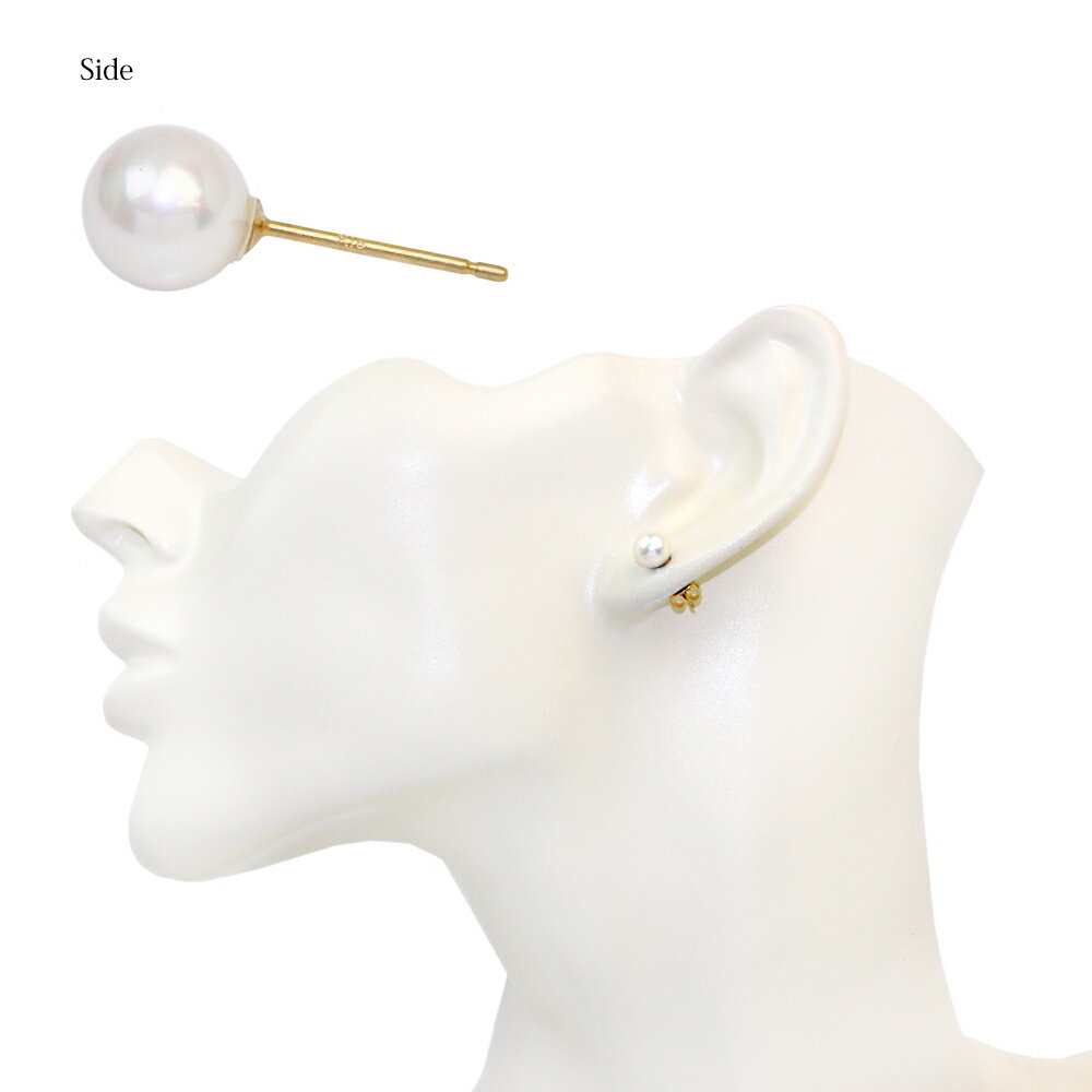 ピアス 貝パール 6mm 18金 K18 ポストピアス | アクセサリー レディース 女性 ゴールド プレゼント ギフト 結婚式 誕生日 おしゃれ オシャレ かわいい 可愛い シンプル 20代 30代 40代 50代