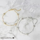 ブレスレット ニッケルフリー ミニ ハート パール メタル チェーンブレスレット | OSEWAYA アクセサリー レディース 女性 大人 プレゼント ギフト 結婚式 誕生日 オシャレ かわいい(4)