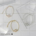 【楽天スーパーSALE 半額】ブレスレット ニッケルフリー サークル ストーン パール メタル チェーンブレスレット | OSEWAYA アクセサリー レディー...