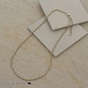 【送料無料】ネックレス ニッケルフリー sable gold サブルゴールド ベネチアンチェーン ショートネックレス | OSEWAYA アクセサリー レディース 女性 大人 プレゼント ギフト 結婚式 誕生日 おしゃれ オシャレ かわいい 可愛い シンプル
