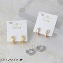 【20％OFFクーポン配布中】ピアス ニッケルフリー メタル ミニ メルト ワイド ワンタッチ フープピアス | OSEWAYA アクセサリー 金属アレルギー ニッケルフリー レディース 女性 大人 プレゼント ギフト 結婚式