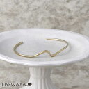 ブレスレット ニッケルフリー sable gold サブルゴールド ワンポイント ハーフバングル | OSEWAYA アクセサリー レディース 女性 大人 プレゼント ギフト 結婚式 誕生日 オシャレ