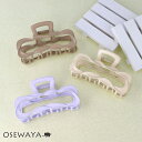 ヘアクリップ ステッチ リボン風 ツイスト カラー メタル レクタングル バンス | OSEWAYA ヘアアクセサリー ヘアアクセ レディース 女性 大人っぽい...