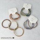 【5/9夜限定20%OFFクーポン】ヘアゴム Candy Arrange マルチシェイプ カラー メタル リング 3個セット ヘアポニー | OSEWAYA ヘ...