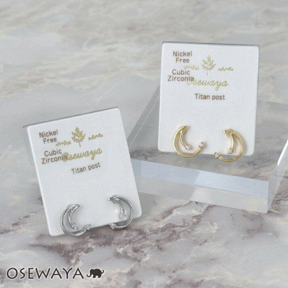Rubellite - ピアス ニッケルフリー メタル キュービックジルコニア ミニ メテオ 星 チタンポスト スタッドピアス | OSEWAYA アクセサリー レディース 女性 大人 プレゼント ギフト 結婚式 誕生日 オシャレ