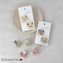 【楽天スーパーSALE 半額】ヘアクリップ mini clip マーブル レクタングル 2個セット ミニ バンスクリップ | OSEWAYA ヘアアクセサリー ...