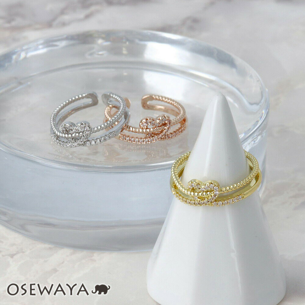 【マラソン20％OFFクーポン配布中】リング ニッケルフリー メタル キュービックジルコニア クロス