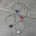 ブレスレット ステンレス 十字架 クロス オーバル カラー チェーンブレスレット | OSEWAYA アクセサリー レディース 女性 大人 プレゼント ギフト 結婚式 誕生日 オシャレ