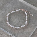 ブレスレット ニッケルフリー ロゼシルバー 2連 トリプル パール ボール チェーンブレスレット | OSEWAYA アクセサリー レディース 女性 大人 プレゼント ギフト 結婚式 誕生日 おしゃれ オシャレ