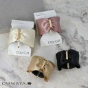 【7/19 限定20%OFFクーポン】ヘアカフ リボン メタル クラップカフ ヘアポニー ポニーフック | OSEWAYA ヘアアクセサリー ヘアアクセ レディ...