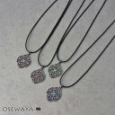 ネックレス ニッケルフリー メタル 透かし カラーストーン コード マグネット ショートネックレス | OSEWAYA アクセサリー レディース 女性 大人 プレゼント ギフト 結婚式 誕生日 おしゃれ オシャレ