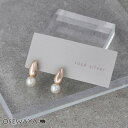 【8/4 夜限定30%OFFクーポン】ピアス ニッケルフリー ロゼシルバー ドロップ パール チタンポスト スタッドピアス | OSEWAYA アクセサリー レディース 女性 大人 プレゼント ギフト 結婚式 誕生日 おしゃれ オシャレ かわいい 可愛い