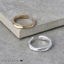 リング ripple ニッケルフリー メタル ウェーブ スリム フリーサイズ 指輪 | OSEWAYA アクセサリー レディース 女性 大人 プレゼント ギフト 結婚式 誕生日 オシャレ かわいい 可愛い