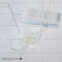 ネックレス ニッケルフリー ミニ パール リボン ショートネックレス | OSEWAYA アクセサリー レディース 女性 大人 プレゼント ギフト 結婚式 誕生日 オシャレ かわいい 可愛い